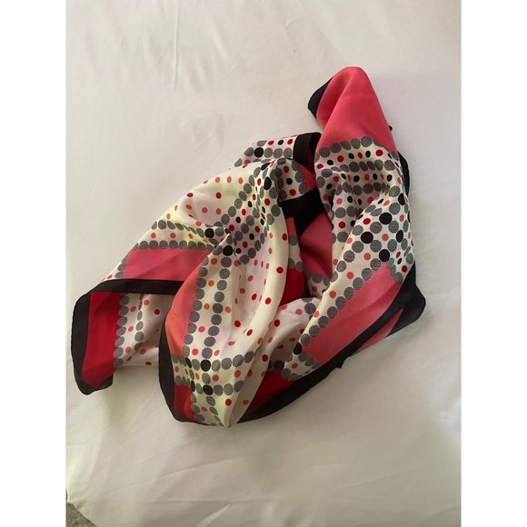 Oscar de la Renta Silk Scarf Geometric MCM Vintage - Picture 4 of 6